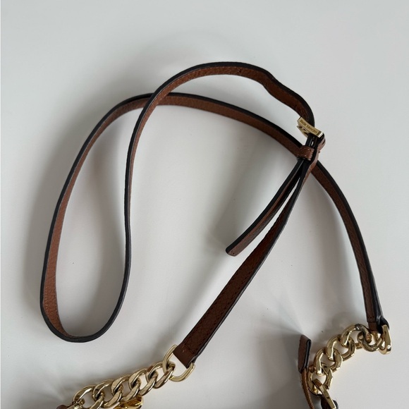 Michael Kors Tan Leather Crossbody Bag - Picture 6 of 8